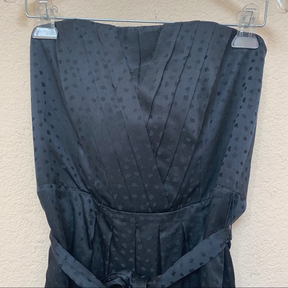 White House Black Market Black Silk Polka Dot Sz 6 - Picture 6 of 11